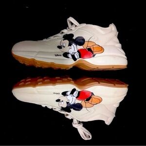 Disney × Gucci Rhyton 2020 ‘Mickey
Mouse’ Sneakers Size 40, Worn Once,No Box